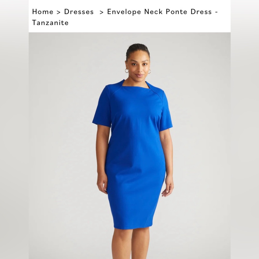 Blue Universal Standard Envelope Ponte Dress - Picture 1 of 6